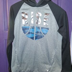 Old Navy Black and Gray Hoodie